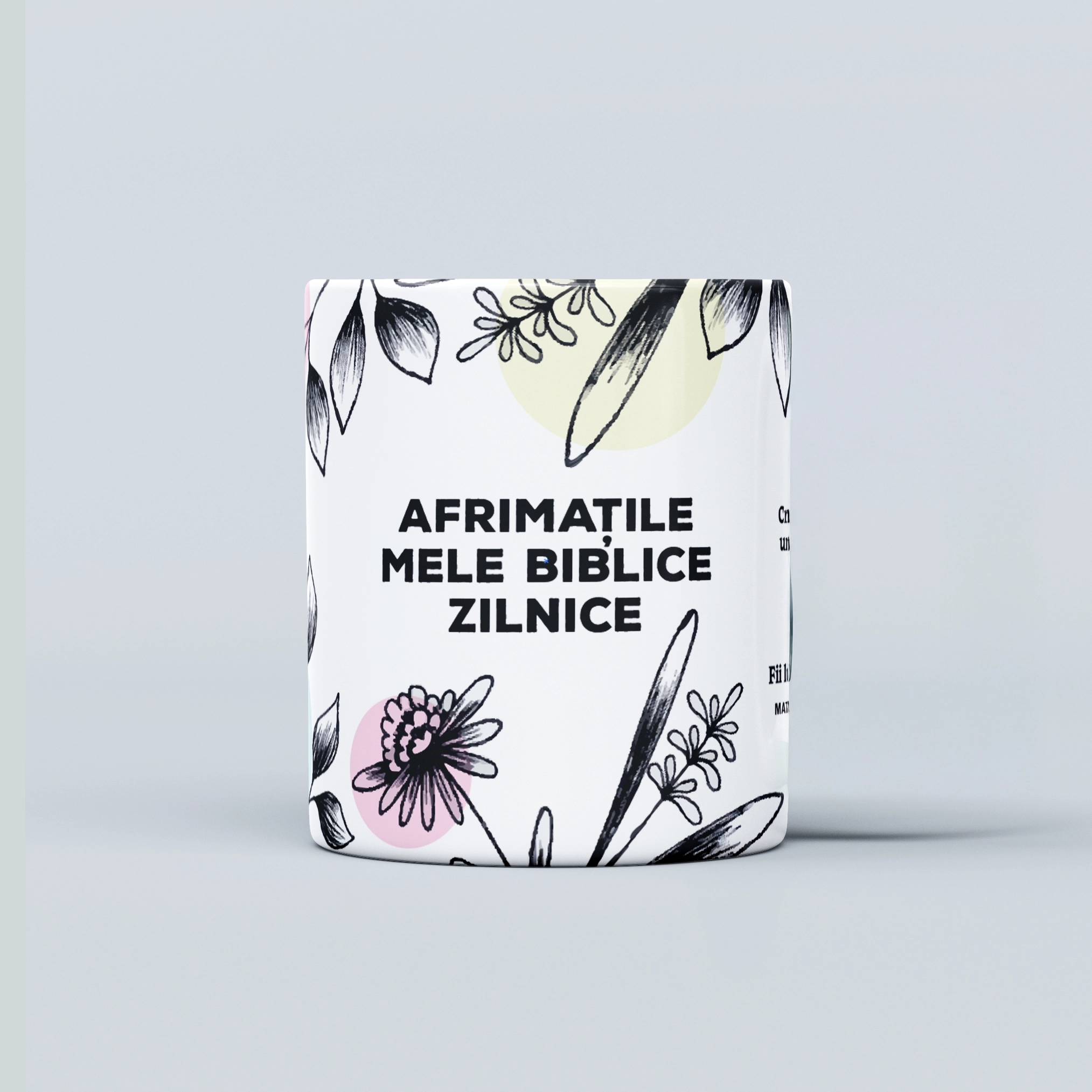 Cana cu verset biblic, cadou crestin - Afirmatiile mele zilnice